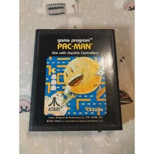 Pac-Man for Atari 2600. Tested & Works. Vintage 1981. No Top Label.